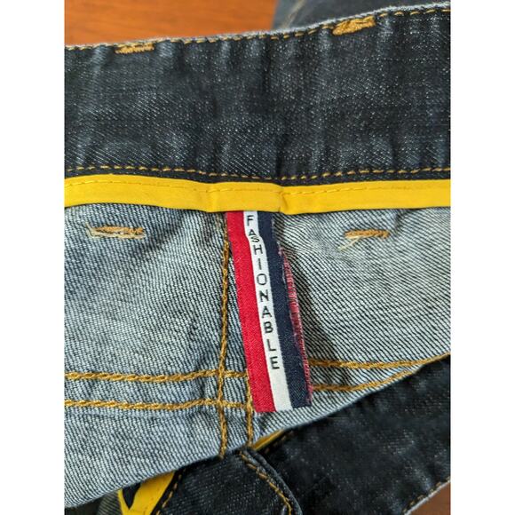 Declo Ganabab Fashionable Jeans 33 Black Mens Mid Rise Medium Wash Regular Fit - Picture 6 of 13